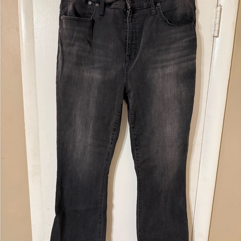 Madewell Cali Demi Boot jeans Stylish Black Denim Jeans